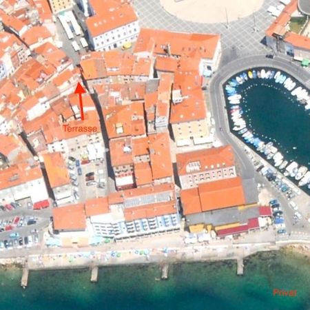 Ferienwohnung Tartini - Private Roof Terrace - Self Check-In Piran Exterior foto